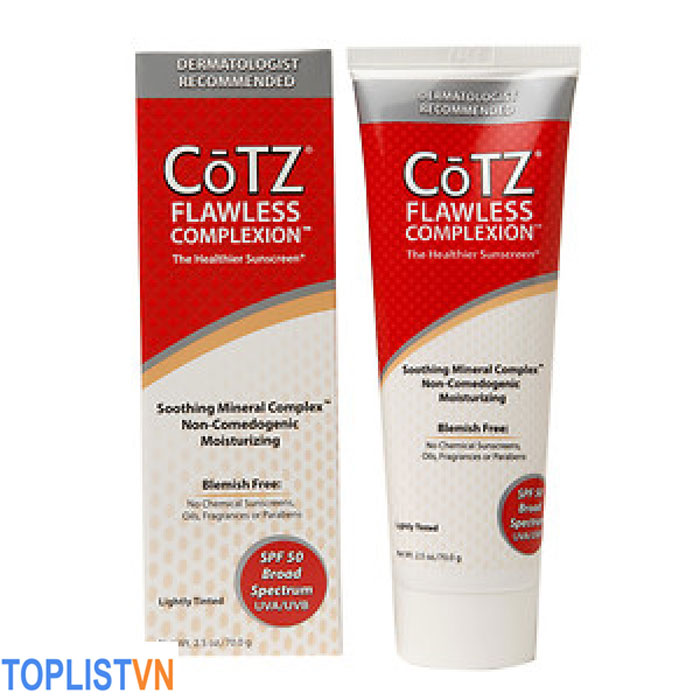 Kem chống nắng Cōtz Flawless Complexion Mineral Sunscreen SPF 50