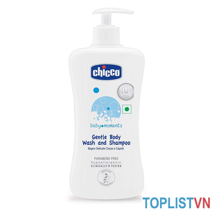 Sữa tắm Chicco Gentle Body Wash and Shampoo