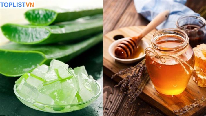 Kết hợp nha đam và mật ong