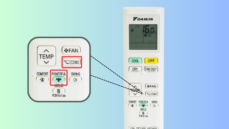 Cách mở khoá điều khiển điều hoà Daikin Cách mở khoá điều khiển điều hoà Daikin